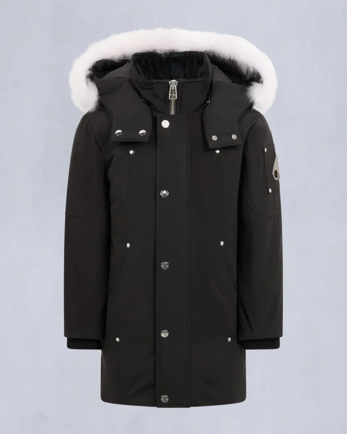 Parka unisex original con ribete de piel de oveja para niños Parka unisex original con ribete de piel de oveja para niños