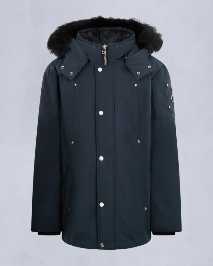 Parka unisex original con ribete de piel de oveja para niños Parka unisex original con ribete de piel de oveja para niños