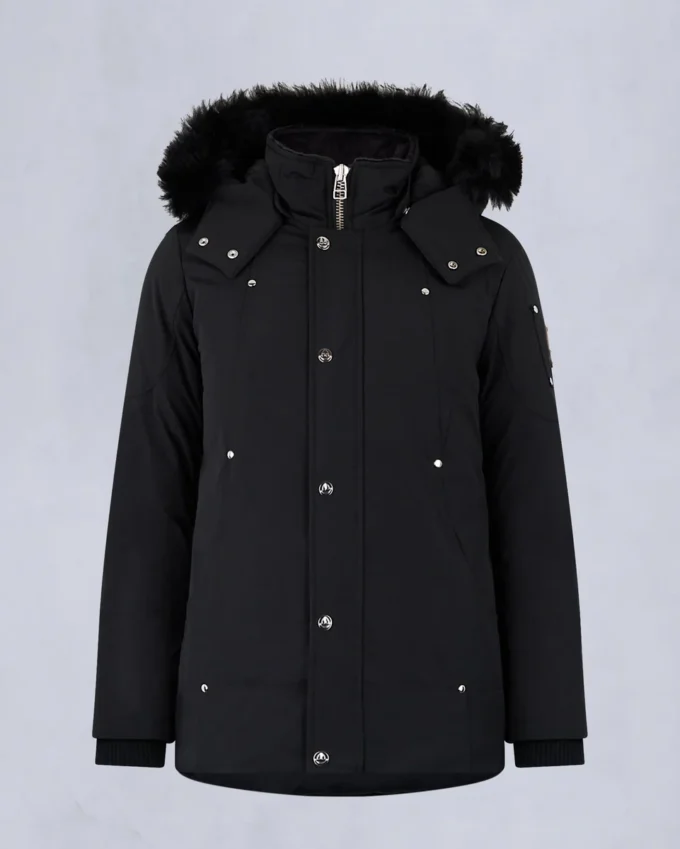 Parka unisex original con ribete de piel de oveja para niños Parka unisex original con ribete de piel de oveja para niños
